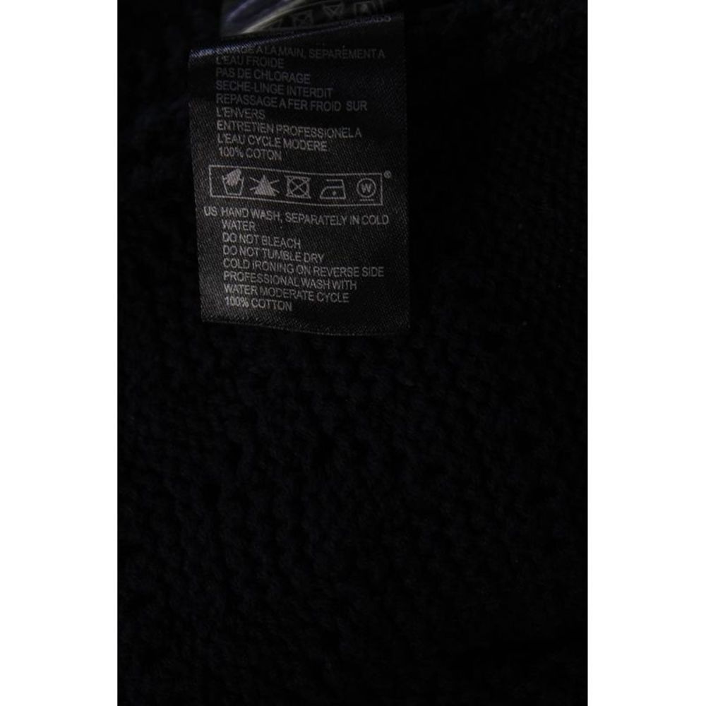 Ba&Sh Women's Cotton Long Sleeve Crewneck Pullover Sweater Navy Size 6 - Picture 5 of 6